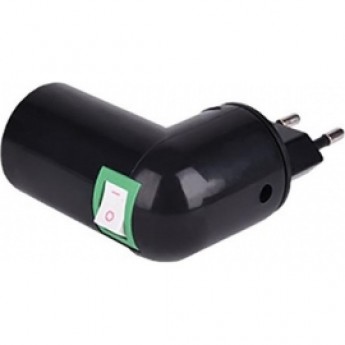 Переходник вилка-патрон ECOLA BASE APT7SBEAY E27 с выключателем, черный Переходник вилка-патрон ECOLA BASE APT7SBEAY E27 с выключателем, черный