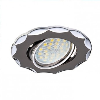 Встраиваемый светильник ECOLA MR16 DH07 FT1602EFS черный хром, хром Встраиваемый светильник ECOLA MR16 DH07 FT1602EFS черный хром, хром